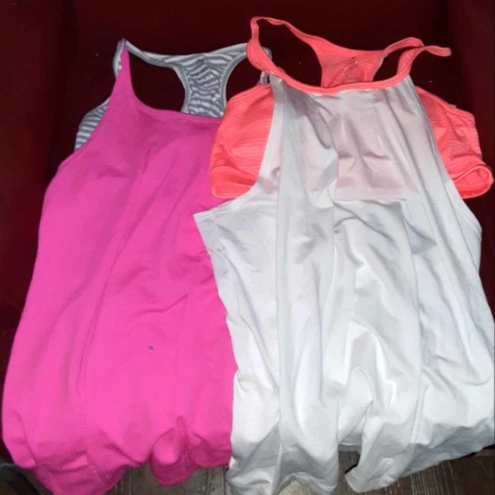 MPG lot of 2 bright summer Activewear sexy gym tank tops medium